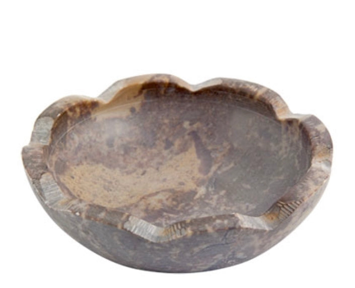 Natural Stone Lotus Bowl Burner - 4"D, 1.25"H