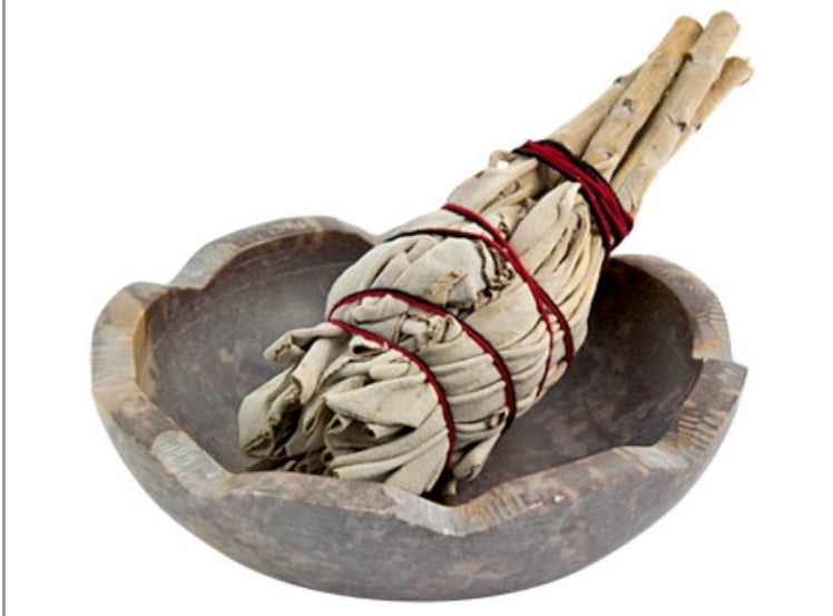 Natural Stone Lotus Bowl Burner - 4"D, 1.25"H