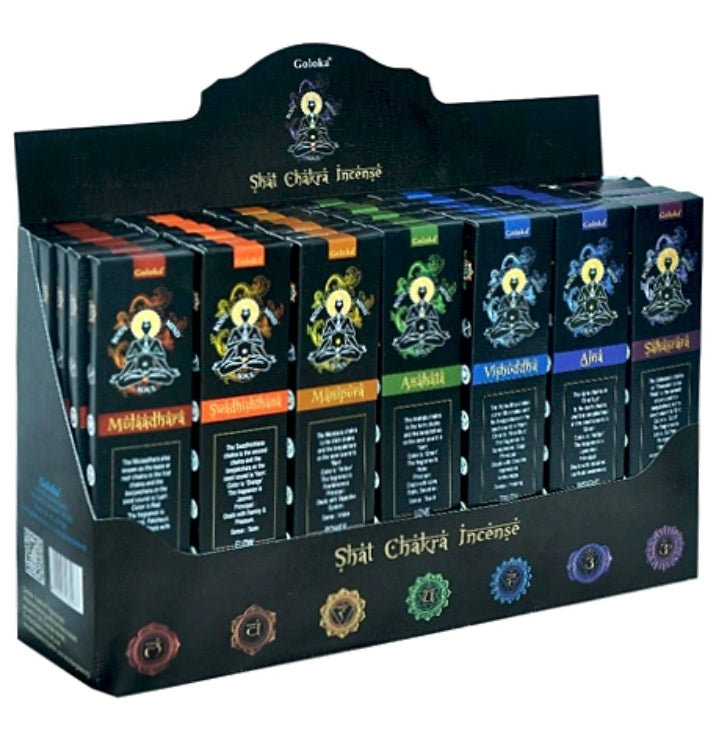 Goloka Seven Chakra Incense set