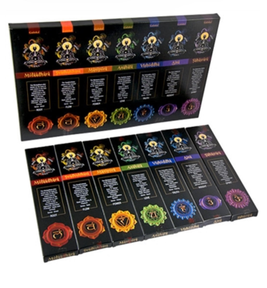 Goloka Seven Chakra Incense set
