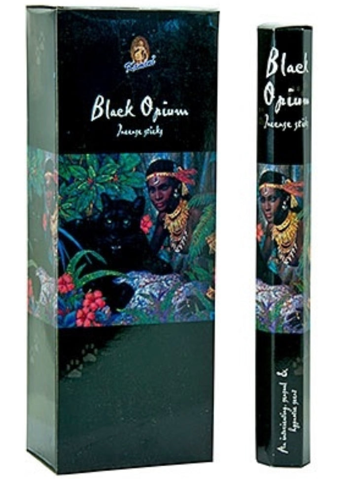 Kamini Black Opium Incense - 20 Stick Packs